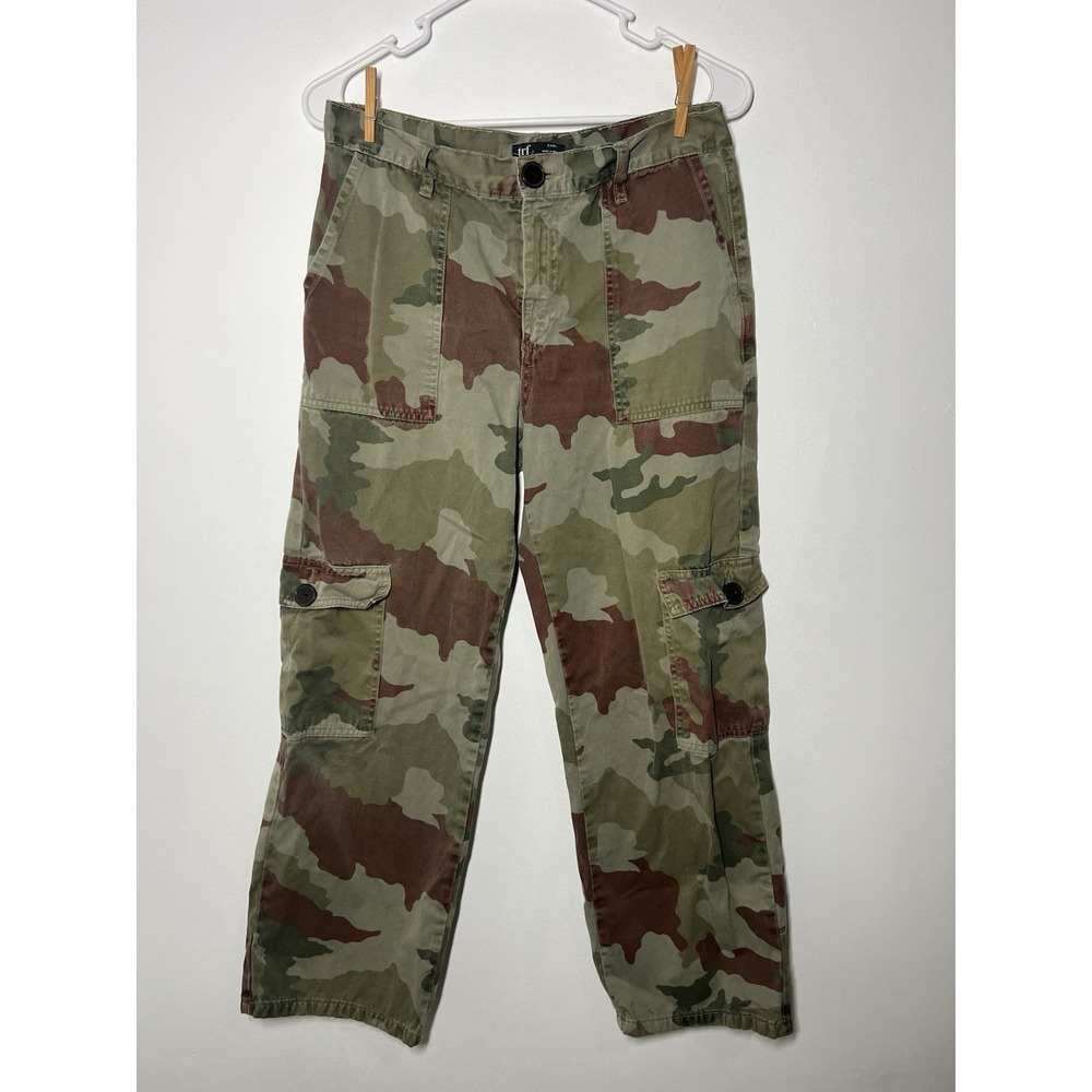 TRF by Zara Women's Y2K 90s Style Camouflage Baggy Cargo Pants Size 6/ EU 38